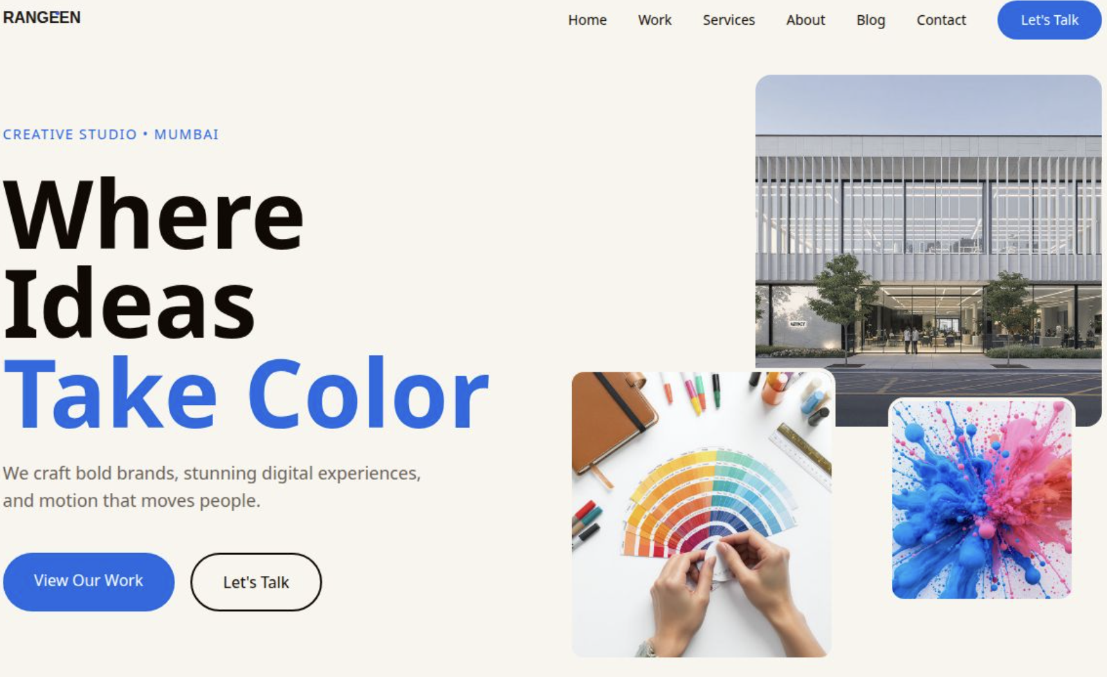 Creative studio website