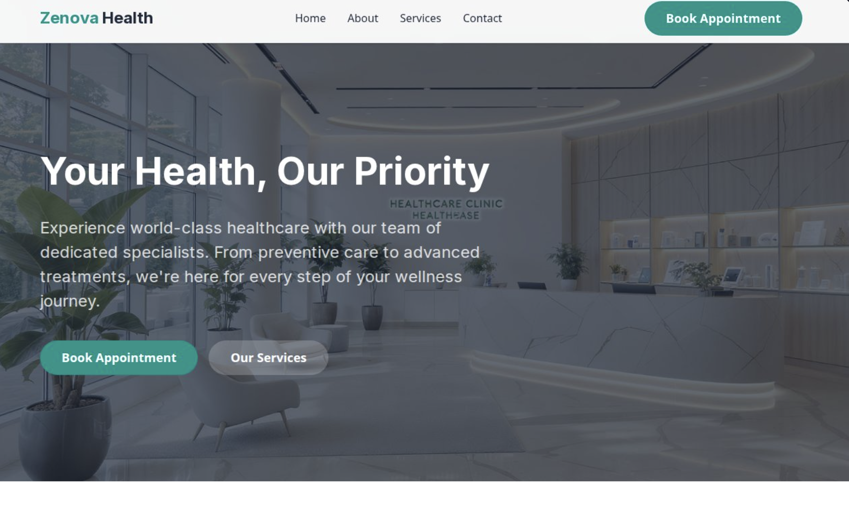 Healthcare website