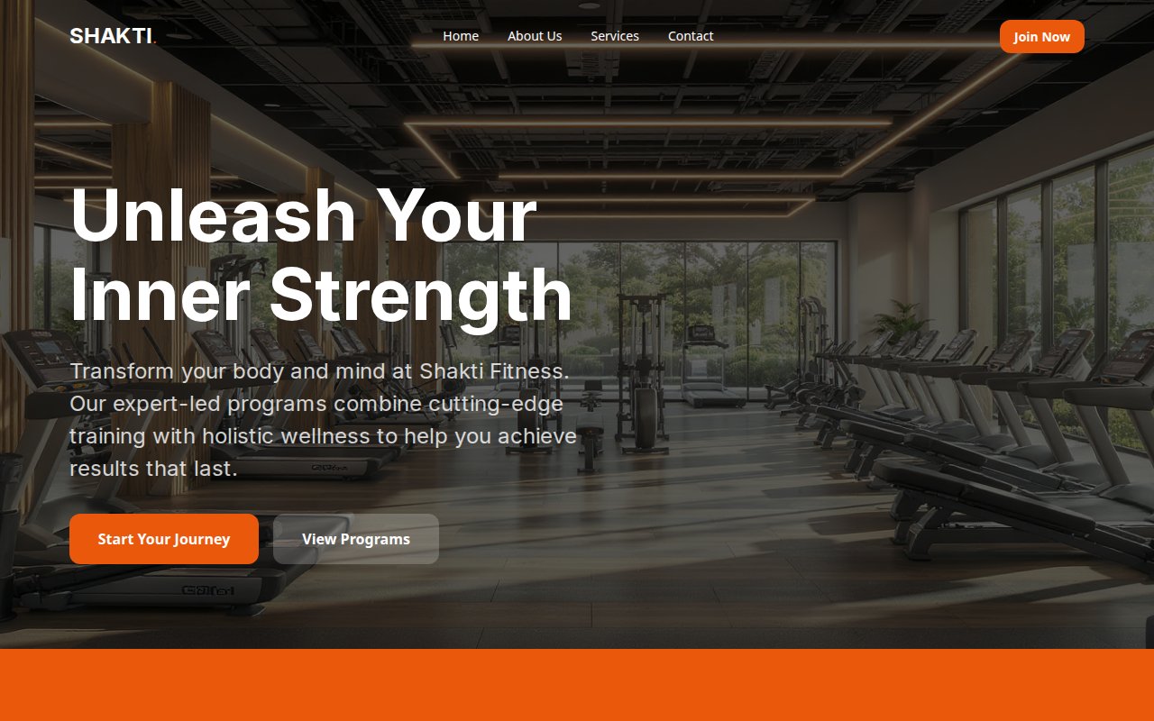 Shakti Fitness — High-energy fitness center with multiple programs